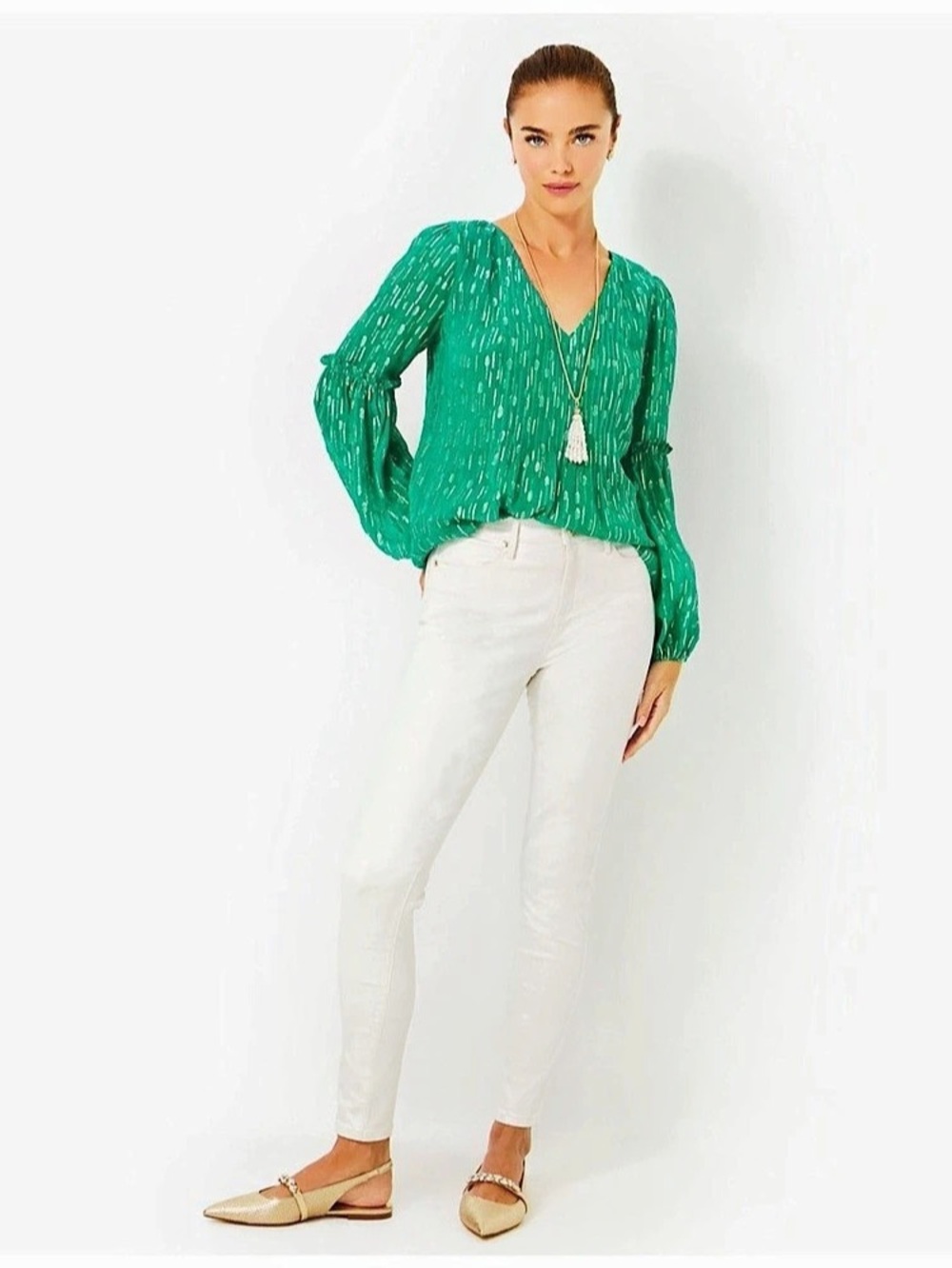 NWT Lilly Pulitzer Eagan High Rise Super Skinny White Skinny Jeans Waist 00 NWT